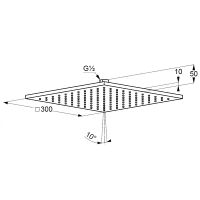 Верхний душ Kludi A-QA 6443005-00 Хром — фото 3, Верхние души