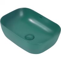 Раковина-чаша Abber Rechteck 46 AC2200MBG Темно-зеленая матовая — фото 2, Раковины накладные