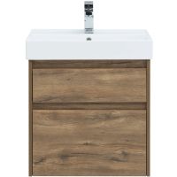 Тумба под раковину Aquanet Nova Lite 60 249512 подвесная Дуб рустикальный — фото 1, Мебель для ванной