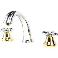 Смеситель для раковины Webert Armony AM750101017 Хром Золото — фото 1, Смесители