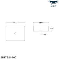 Товар: Раковина-чаша Sintesi 50 SIN-LVB-APP-407 Белая - фото 2 Раковина-чаша Sintesi 50 SIN-LVB-APP-407 Белая — фото 2, Раковины