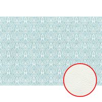 Фреска Ortograf Splendo 31744 Фактура флок FLK Флизелин (4*2,7) Бирюзовый, Вензель — фото 1, Фрески