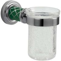 Стакан для зубных щеток Boheme Murano 10904-GR-CR Хром Бирюзовый — фото 1, Мыльницы