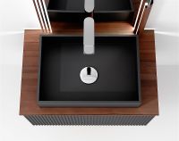 Тумба под раковину Jorno Strong 100 Str.01.100/P/A подвесная Антрацит — фото 4, Тумбы под раковину