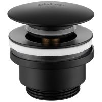 Донный клапан Abber AF0011B click-clack Черный матовый — фото 1, Донные клапаны