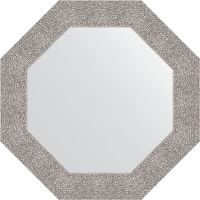 Зеркало Evoform Octagon 67х67 BY 3803 в багетной раме - Чеканка серебряная 90 мм — фото 1, Мебель для ванной