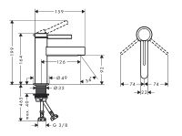 Товар: Смеситель для раковины Hansgrohe Finoris 76010000 Хром - фото 6 Смеситель для раковины Hansgrohe Finoris 76010000 Хром — фото 6, Смесители