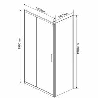 Товар: Душевой уголок Vincea Garda 120x90 VSR-1G9012CLG профиль Брашированное золото стекло прозрачное - фото 6 Душевой уголок Vincea Garda 120x90 VSR-1G9012CLG профиль Брашированное золото стекло прозрачное — фото 6, Душевые уголки