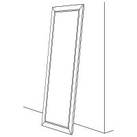 Товар: Зеркало Evoform Exclusive Floor 200х79 BY 6191 с фацетом в багетной раме - Белая кожа с хромом 78 мм - фото 6 Зеркало Evoform Exclusive Floor 200х79 BY 6191 с фацетом в багетной раме - Белая кожа с хромом 78 мм — фото 6, Мебель для ванной