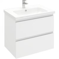 Тумба под раковину Laparet Electra 70 LE-WCAB-70-01 подвесная Белая глянцевая — фото 1, Мебель для ванной