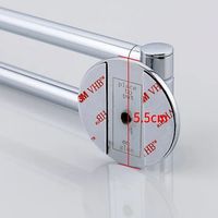 Полотенцедержатель Frap F38 F3812 поворотный Хром — фото 7, Полотенцедержатели