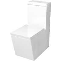 Унитаз моноблок Grossman Cristal GR-4493 с бачком и сиденьем Микролифт — фото 1, Напольные унитазы