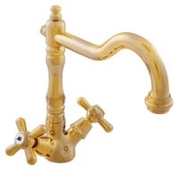 Смеситель для раковины Rav Slezak Morava retro MK121.5/8CZ золотой — фото 1, Смесители