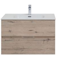 Тумба под раковину Aquanet Алвита New 80 277517 подвесная Дуб Веллингтон — фото 2, Тумбы под раковину