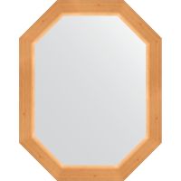Зеркало Evoform Octagon 56х71 BY 7062 в багетной раме - Сосна 62 мм — фото 1, Мебель для ванной
