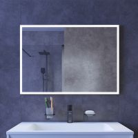 Зеркало Iddis Slide 80 SLI8000i98 с подсветкой с подогревом Черное c сенсорным выключателем и диммером — фото 10, Зеркала в ванную комнату