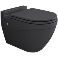 Товар: Унитаз Bocchi Taormina Arch 1012-020-0129 подвесной Антрацит матовый без сиденья - фото 2 Унитаз Bocchi Taormina Arch 1012-020-0129 подвесной Антрацит матовый без сиденья — фото 2, Унитазы