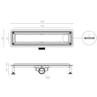 Товар: Душевой лоток Ctesi Way Line 80 BK4024050 с решеткой Хром / под плитку - фото 6 Душевой лоток Ctesi Way Line 80 BK4024050 с решеткой Хром / под плитку — фото 6, Душевые лотки