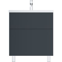 Тумба под раковину AM.PM Gem 75 M90FSX07522GM32 Графит матовый — фото 1, Тумбы под раковину