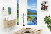 Тумба под раковину Boheme Armadi Art Vallessi 100 837-100-L подвесная Light Oak — фото 8, Мебель для ванной