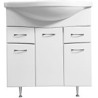 Товар: Тумба под раковину Stella Polar Волна 75-8 SP-00000125 Белая - фото 2 Тумба под раковину Stella Polar Волна 75-8 SP-00000125 Белая — фото 2, Мебель для ванной