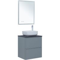 Тумба под раковину Aquanet Арт 60 313274 подвесная Мисти грин — фото 16, Тумбы под раковину