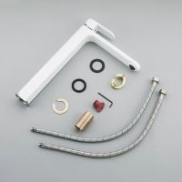 Смеситель для раковины Gappo G83 Белый Хром арт-G1083-82 — фото 6, Смесители для раковины