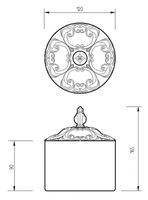 Товар: Контейнер для хранения Migliore Elisabetta 17022 Хром - фото 4 Контейнер для хранения Migliore Elisabetta 17022 Хром — фото 4, Органайзеры для ванной
