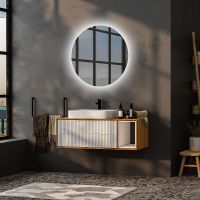 Зеркало Abber Mond 77 AG6202SL-0.77 с подсветкой с сенсорным выключателем и диммером — фото 2, Зеркала в ванную комнату