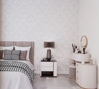 Обои Wiganford by Solo Safita AC20133 Винил на флизелине (1,06*10,05) Белый, Цветы — фото 2, Обои для стен