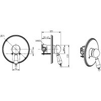 Товар: Смеситель для душа Boheme Crystal 285-CRST Золото - фото 5 Смеситель для душа Boheme Crystal 285-CRST Золото — фото 5, Смесители