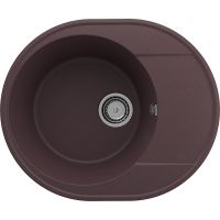 Кухонная мойка Ulgran Quartz Nora 585-06 Трюфель — фото 1, Кухонные мойки