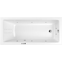 Акриловая ванна Whitecross Wave 160x80 0101.160080.100.SMARTNANO.CR с гидромассажем — фото 1, Ванны