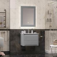 Товар: Тумба под раковину Opadiris Луиджи 70 00-00005953 подвесная Серая матовая - фото 6 Тумба под раковину Opadiris Луиджи 70 00-00005953 подвесная Серая матовая — фото 6, Мебель для ванной