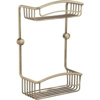 Полка корзина Migliore Complementi 22026 Бронза — фото 1, Полки для ванной и душа