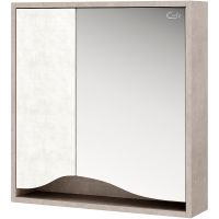 Зеркальный шкаф Onika Брендон 60.00 206084 Камень светлый Бетон крем — фото 1, Мебель для ванной