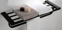 Полка для полотенец Orans P-7201 7201000 Черная матовая — фото 2, Полки для полотенец