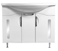 Тумба под раковину Stella Polar Сильва 100 SP-00000204 Белая — фото 4, Тумбы под раковину