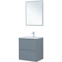 Тумба под раковину Aquanet Арт 60 313274 подвесная Мисти грин — фото 8, Тумбы под раковину