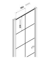 Товар: Душевая дверь New Trendy New Varia Black 90 D-0277A профиль Черный стекло прозрачное - фото 6 Душевая дверь New Trendy New Varia Black 90 D-0277A профиль Черный стекло прозрачное — фото 6, Душевые двери в нишу