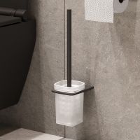 Комплект унитаза с инсталляцией AM.PM Spirit CK70GH Черный матовый с сиденьем Микролифт с Черной глянцевой клавишей смыва с гигиеническим душем и аксессуарами для ванной комнаты — фото 30, Комплекты унитаз + инсталляция