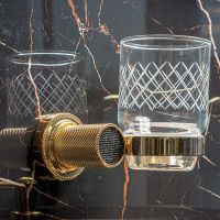 Товар: Стакан для зубных щеток Boheme Royal Cristal 10924-G-B Золото - фото 2 Стакан для зубных щеток Boheme Royal Cristal 10924-G-B Золото — фото 2, Мыльницы