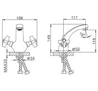 Товар: Смеситель для раковины Frap H24 F1024 Хром - фото 10 Смеситель для раковины Frap H24 F1024 Хром — фото 10, Смесители