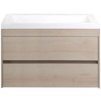 Тумба под раковину Art&Max Family-900-2C-SO-PB подвесная Сканди — фото 1, Мебель для ванной