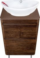 Тумба под раковину Style Line Атлантика Люкс Plus 60 СС-00002207 Старое дерево — фото 8, Тумбы под раковину