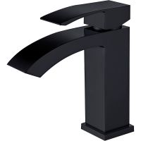 Смеситель для раковины Abber Wasserfall Черный матовый арт-AF8610B — фото 1, Смесители для раковины