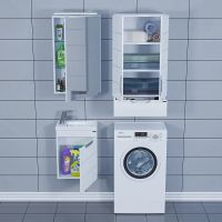 Тумба под раковину СанТа Родос 40 206010 подвесная Белая — фото 5, Тумбы под раковину