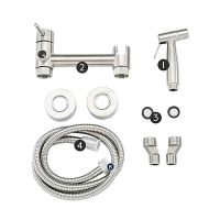 Гигиенический душ со смесителем Frap F7503-5 Сатин — фото 6, Гигиенические души