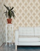 Обои Wiganford by Solo Lunman ER2706 Винил на флизелине (1,06*10,05) Бежевый/Коричневый, Дамаск/Мрамор — фото 2, Обои для стен