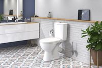 Товар: Унитаз компакт Rosa Стиль 4630055558391 Белый с бачком и сиденьем Микролифт - фото 3 Унитаз компакт Rosa Стиль 4630055558391 Белый с бачком и сиденьем Микролифт — фото 3, Напольные унитазы